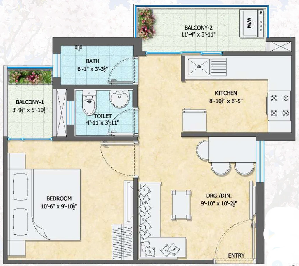 1 BHK Flat in Indo Rang Homes Phase 1 in Dharapur, Guwahati - Image 929687