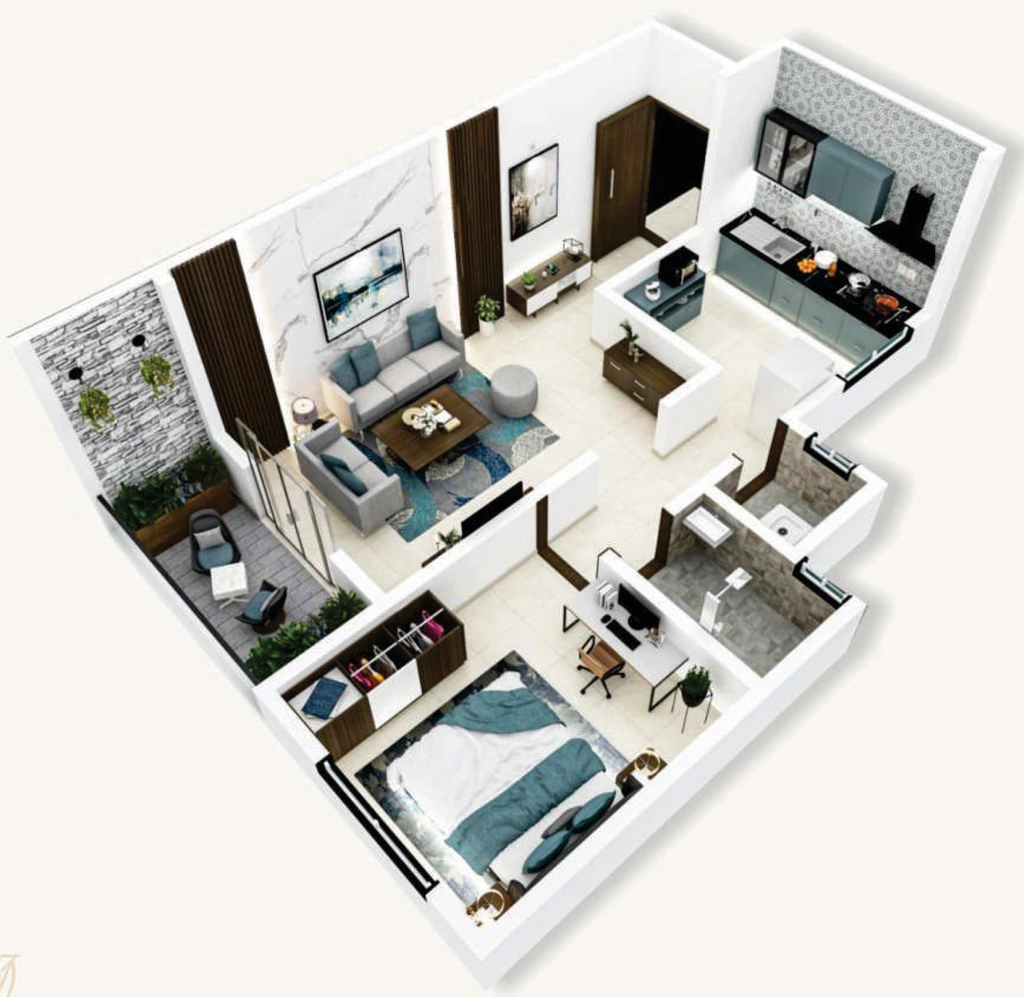 1 BHK Flat in Optima Aspire Plus in Ambegaon BK, Pune - Image 929697