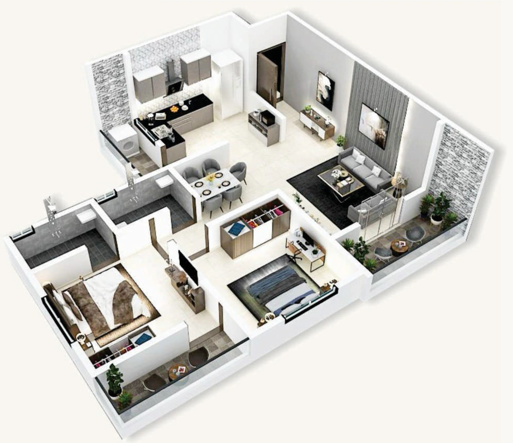 2 BHK Flat in Optima Aspire Plus in Ambegaon BK, Pune - Image 929699