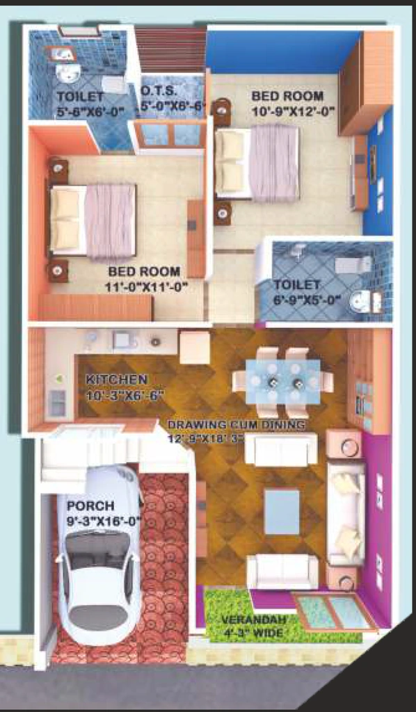 2 BHK House/Villa in Maruti Friends Avenue in Ashiyana Road, Lucknow - Image 929720