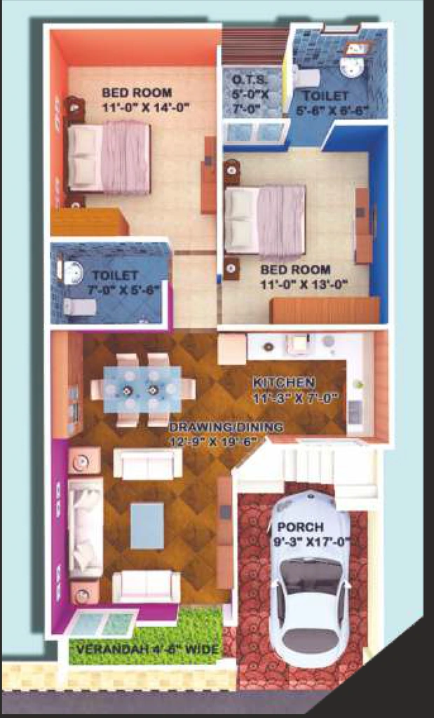 2 BHK House/Villa in Maruti Friends Avenue in Ashiyana Road, Lucknow - Image 929721