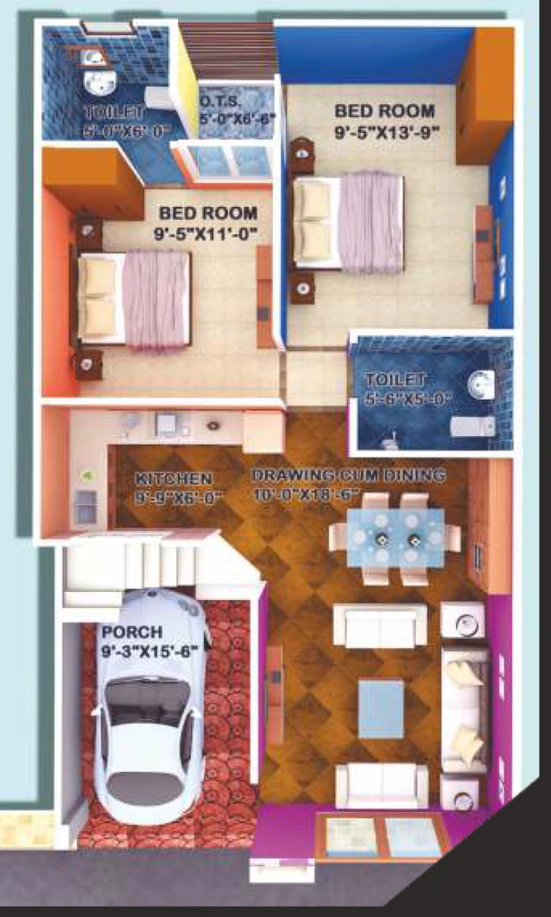 2 BHK House/Villa in Maruti Friends Avenue in Ashiyana Road, Lucknow - Image 929719