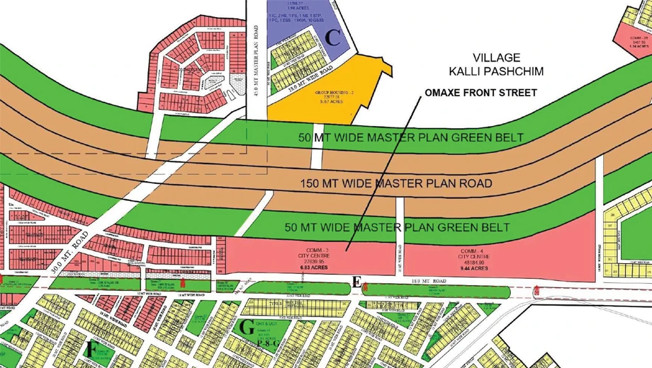 Location of Omaxe Front Street in Raebareli Road, Lucknow - Image 431572