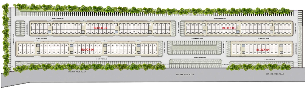 Master Plan of Omaxe Front Street in Raebareli Road, Lucknow - Image 431575