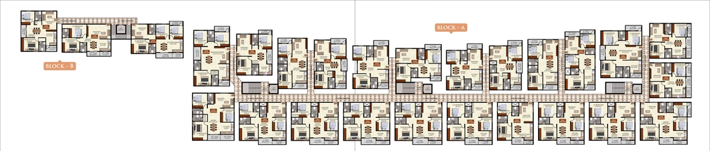 Floor Plan of GM Kamadhenu Heights in NRI Layout, Bangalore - Image 431617