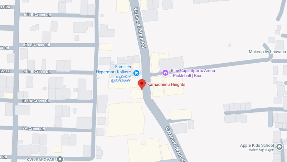 Location of GM Kamadhenu Heights in NRI Layout, Bangalore - Image 431615