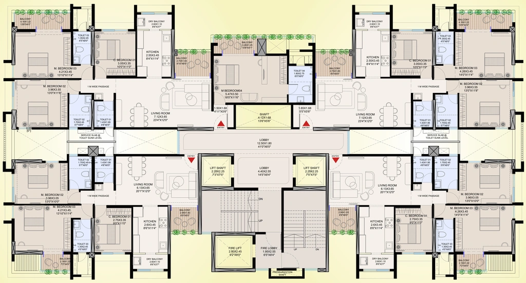 Floor Plan of Shreeji Infinia Plus in Uttara Nagar, Nashik - Image 432028