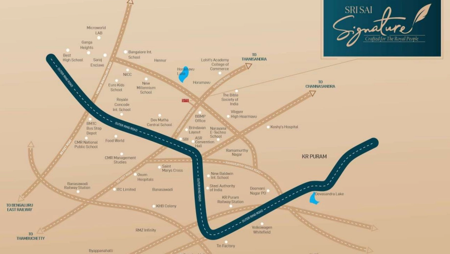 Location of GM Sri Sai Signature in Horamavu, Bangalore - Image 431627