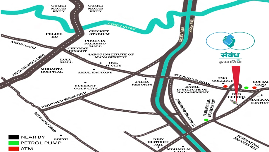 Location of Halwasiya Shivlar Sambandh in Gosainganj, Lucknow - Image 431679