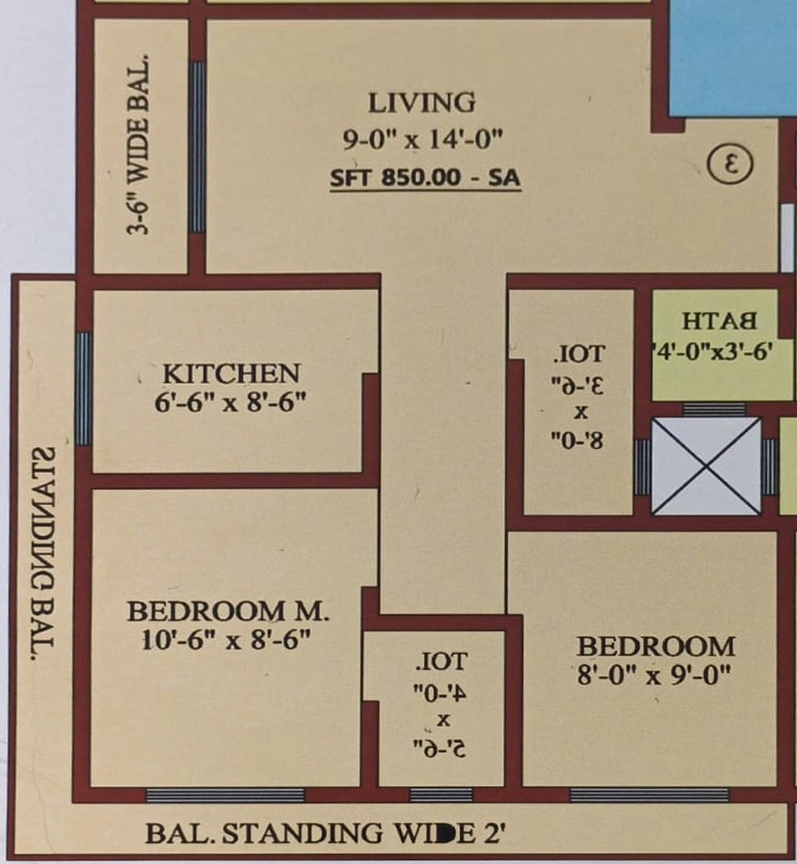 2 BHK Flat in CG Nisarg Residency in Kasheli, Thane - Image 929802