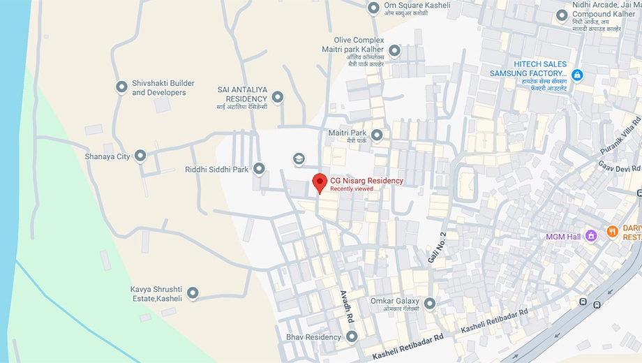 Location of CG Nisarg Residency in Kasheli, Thane - Image 431740