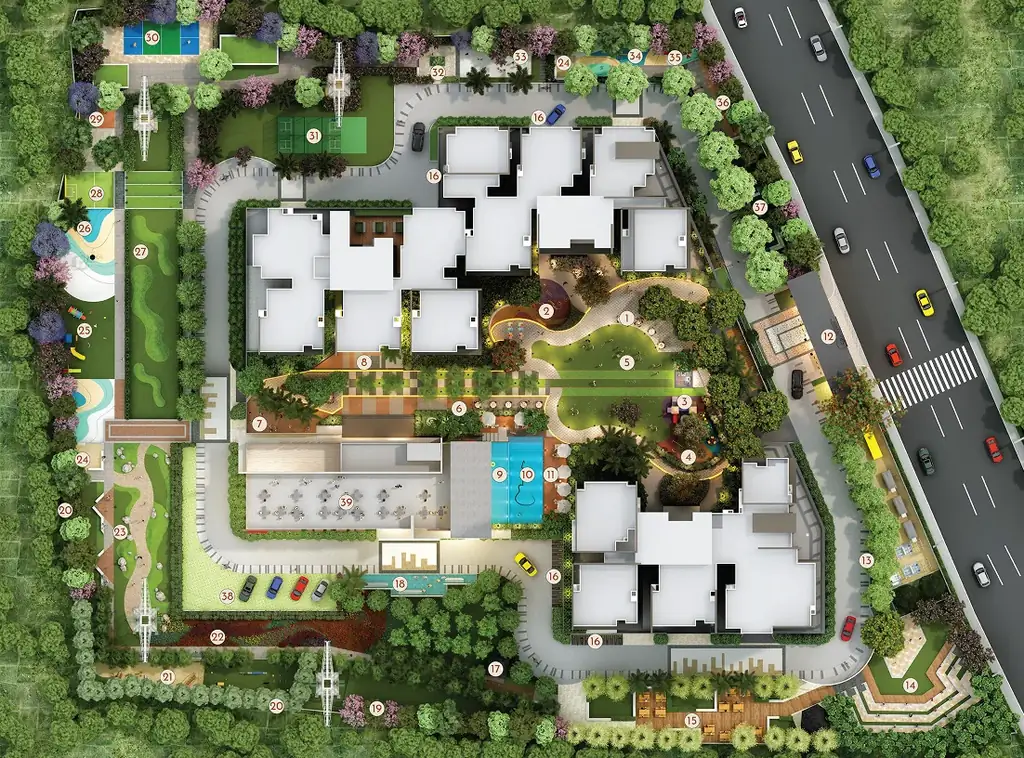Master Plan of Vedant Suraksha Courtyard in Gottigere, Bangalore - Image 431755