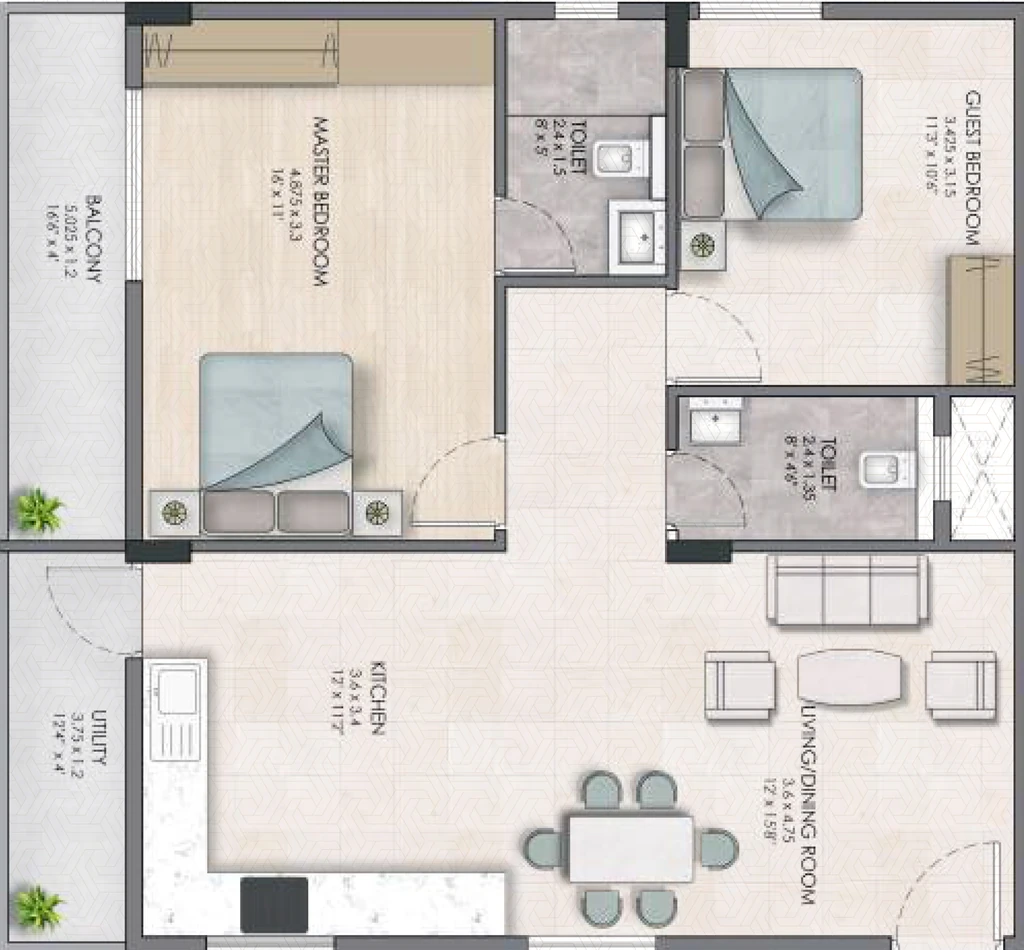 2 BHK Flat in SSC Sakura Blossom in Budigere Cross, Bangalore - Image 929788