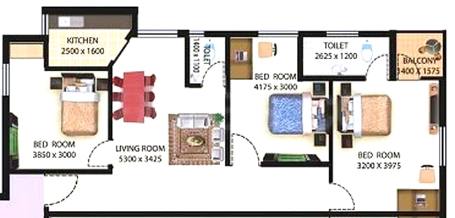 3 BHK Flat in Larica Green Valley in Dharapur, Guwahati - Image 929785