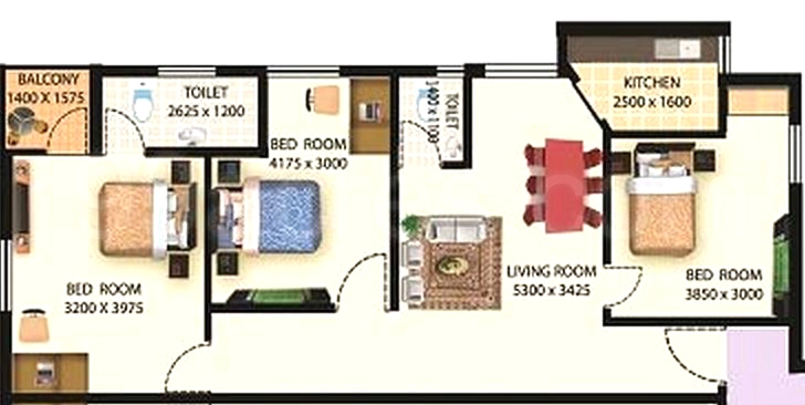 3 BHK Flat in Larica Green Valley in Dharapur, Guwahati - Image 929784