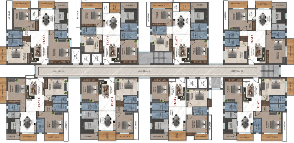 Floor Plan of Shubh The Royal Empire in Harmu, Ranchi - Image 432111