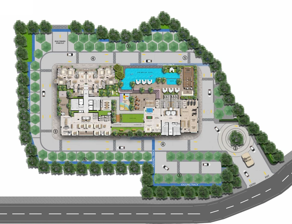 Master Plan of 1OAK Eden At 1 in Gomti Nagar Extension, Lucknow - Image 431731