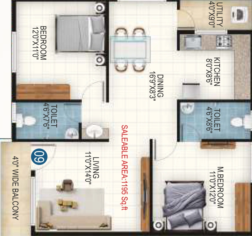 2 BHK Flat in SLV Sai Adhya in Electronic City, Bangalore - Image 929803