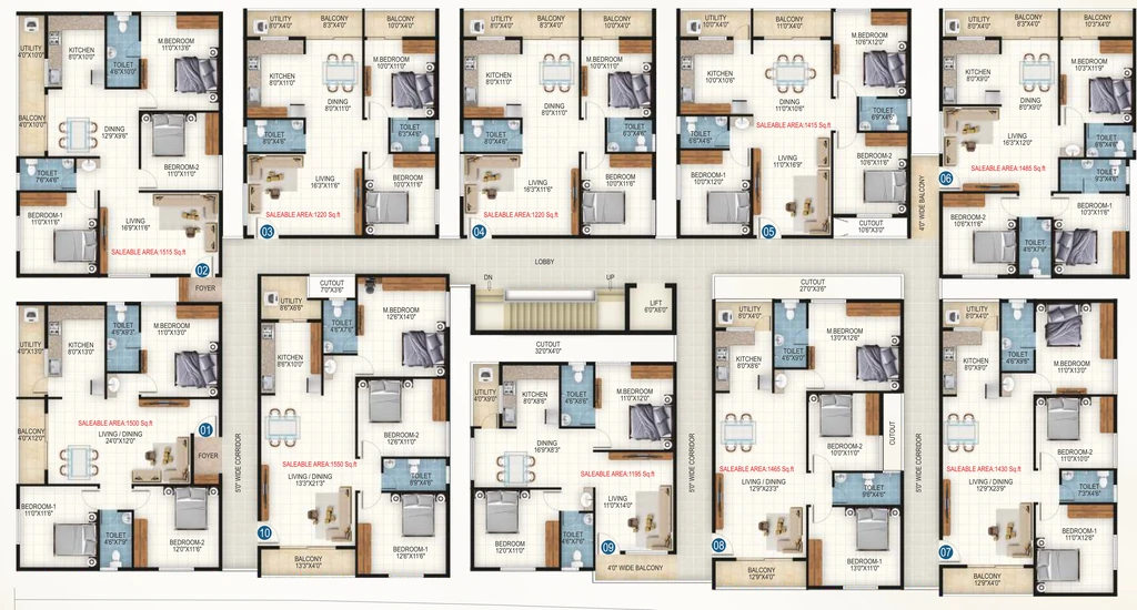 Floor Plan of SLV Sai Adhya in Electronic City, Bangalore - Image 431759