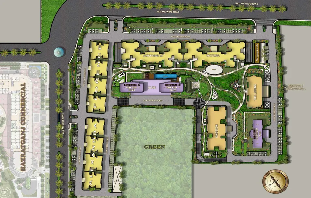 Master Plan of Omaxe Regent in Gomti Nagar Extension, Lucknow - Image 431768