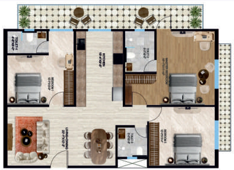 3 BHK Flat in Shreeya Vista Homes in Deva Road, Lucknow - Image 929818