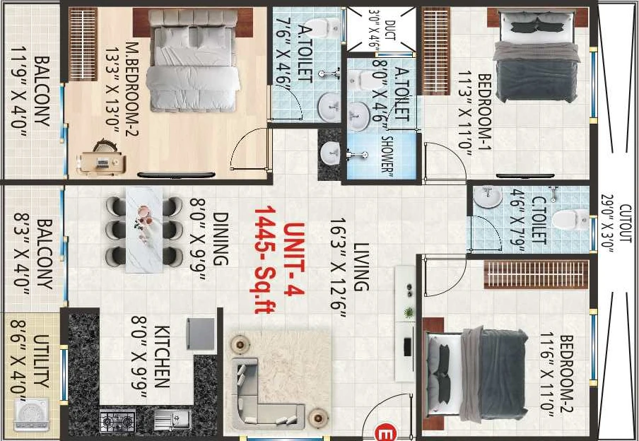 3 BHK Flat in V5 Paradise in Channasandra, Bangalore - Image 929821