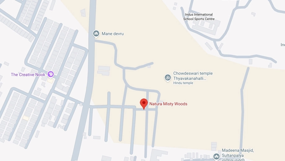 Location of Mycasa Natura Misty Woods in Medahalli, Bangalore - Image 432296