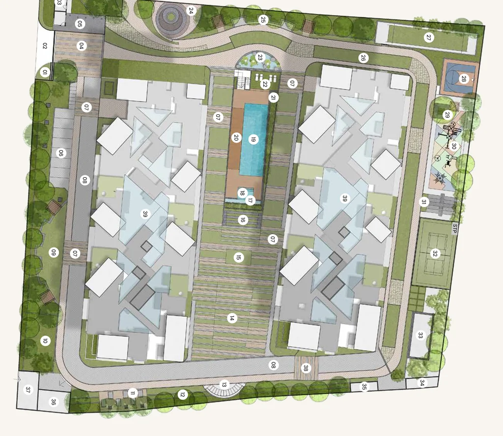 Master Plan of Modern Spaaces Green Storeys in Sarjapur Road, Bangalore - Image 431799