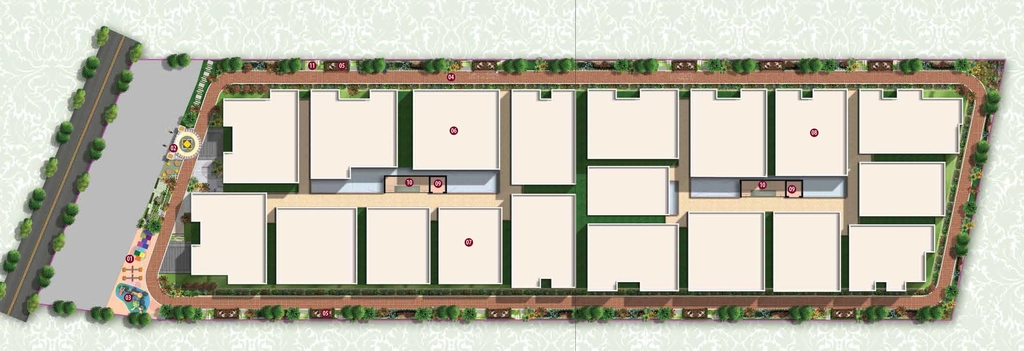 Master Plan of Srinivasa Srinis Pristine in Sarjapur Road, Bangalore - Image 431818