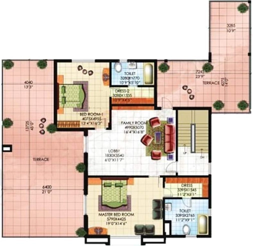 2 BHK Flat in Sahara City Homes in IIM Road, Lucknow - Image 929861
