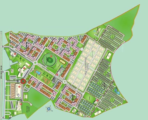 Master Plan of Sahara City Homes in IIM Road, Lucknow - Image 431863