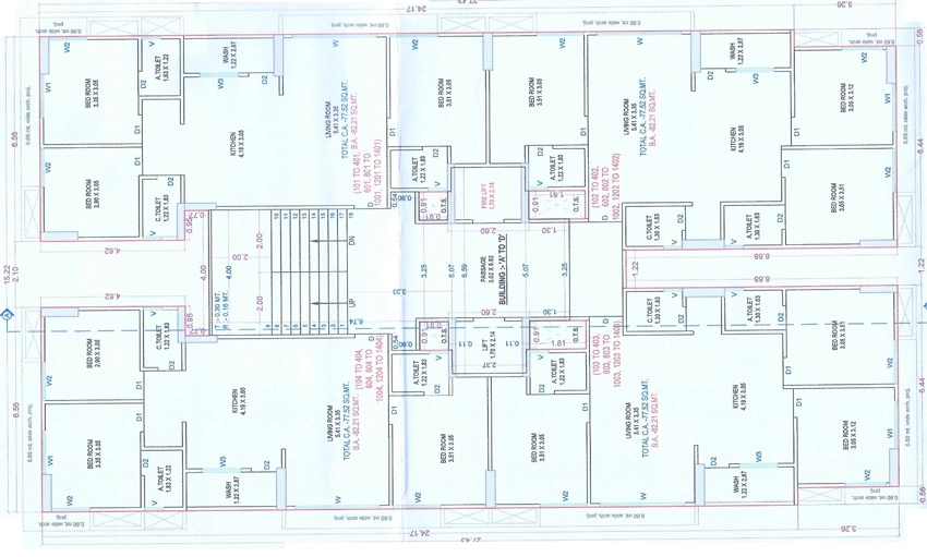 Floor Plan of Om Pragati Arcelia in Khadsad, Surat - Image 431846
