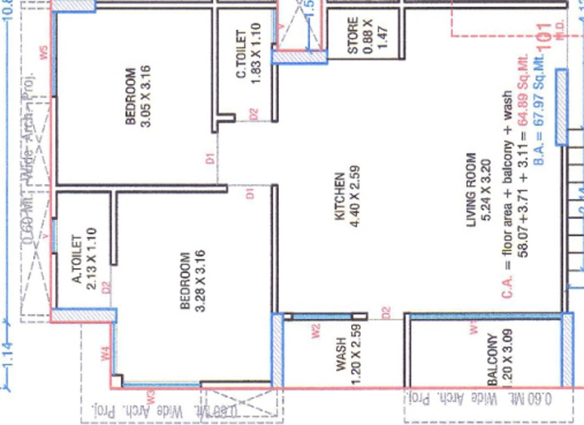 2 BHK Flat in Nilkanth Varni in Mota Varachha, Surat - Image 929857