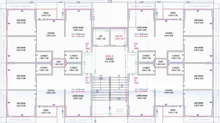 Floor Plan of Dwarkesh Selvino Luxuria in Mota Varachha, Surat - Image 431889