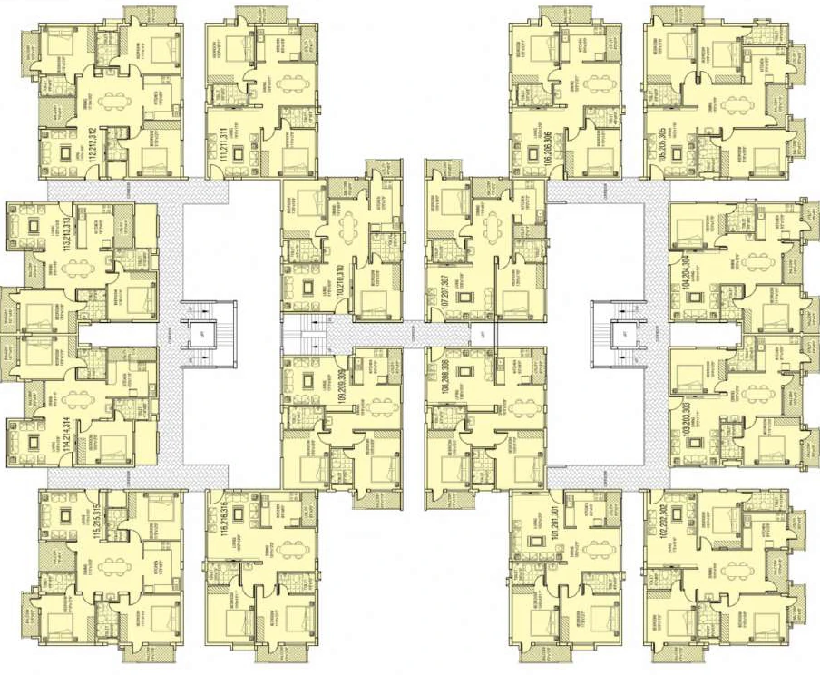 Floor Plan of Aaptha Landmark in Chikkagubbi, Bangalore - Image 431943