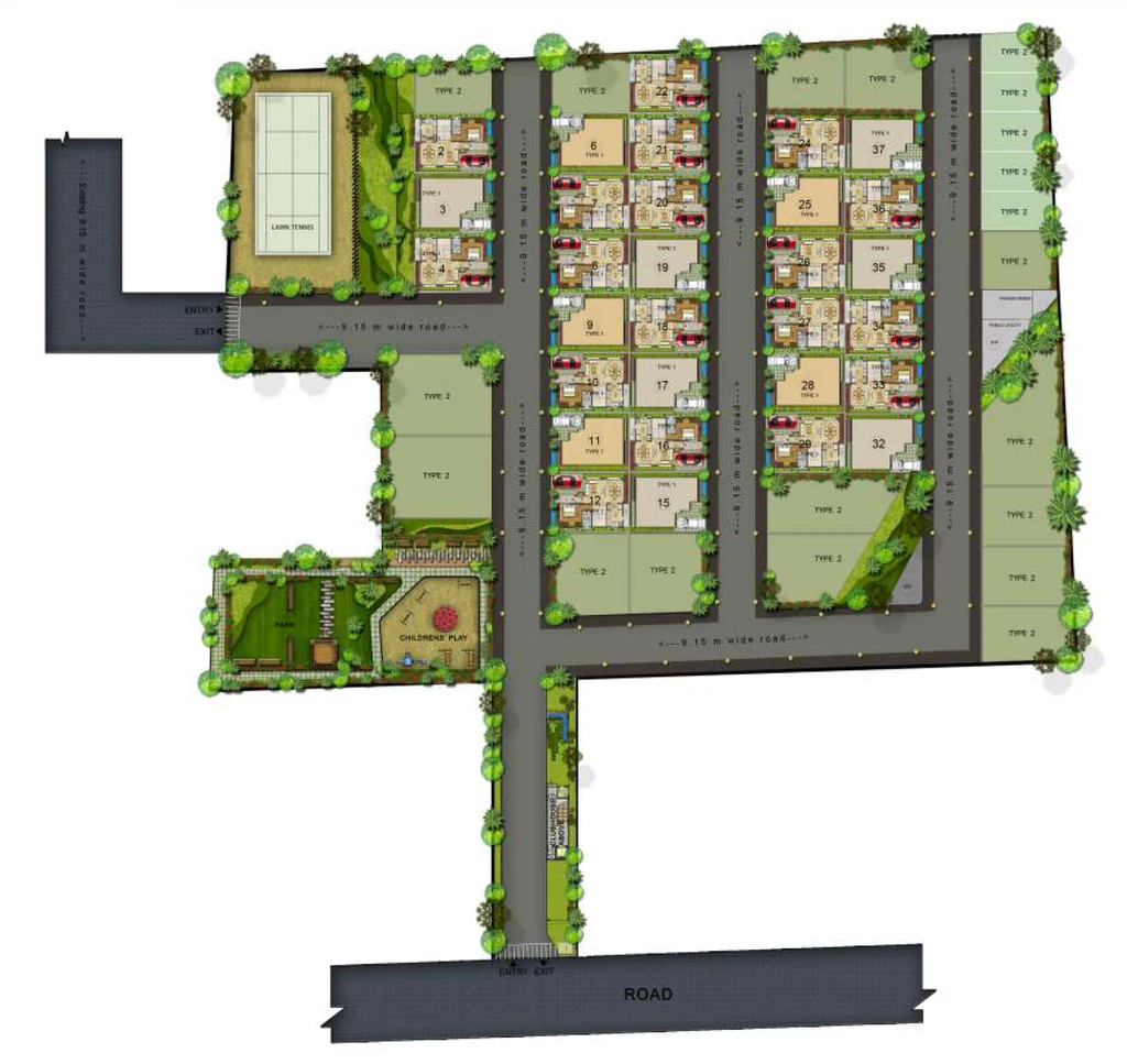 Master Plan of Citrus Polaris in Hennur Road, Bangalore - Image 431906