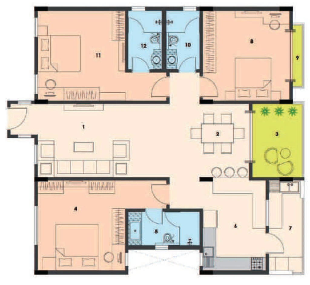 3 BHK Flat in Griha Unnathi in Kyalasanahalli, Bangalore - Image 929889