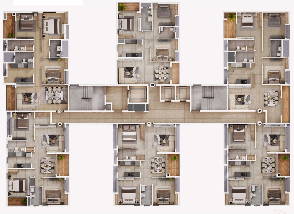 Floor Plan of Soham Pravya in Rajarhat, Kolkata - Image 431963