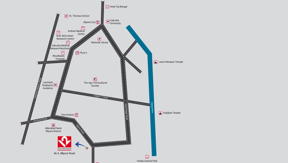 Location of Soham 12 Diamond in Alipore, Kolkata - Image 431970