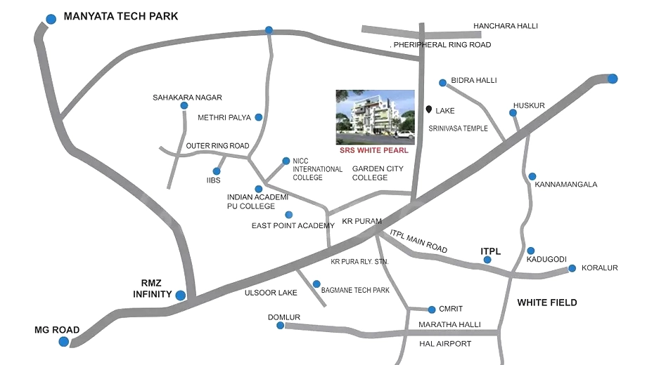 Location of SRS White Pearl in Hallehalli, Bangalore - Image 431983