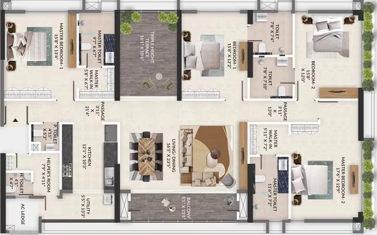 4 BHK Flat in Primarc Aahana in Kasba, Kolkata - Image 929915