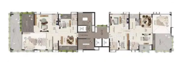 Floor Plan of Primarc Aahana in Kasba, Kolkata - Image 432002