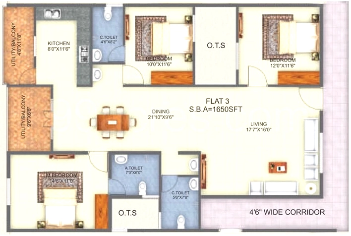3 BHK Flat in Valueprop Trinity Enclave in Banaswadi, Bangalore - Image 929920