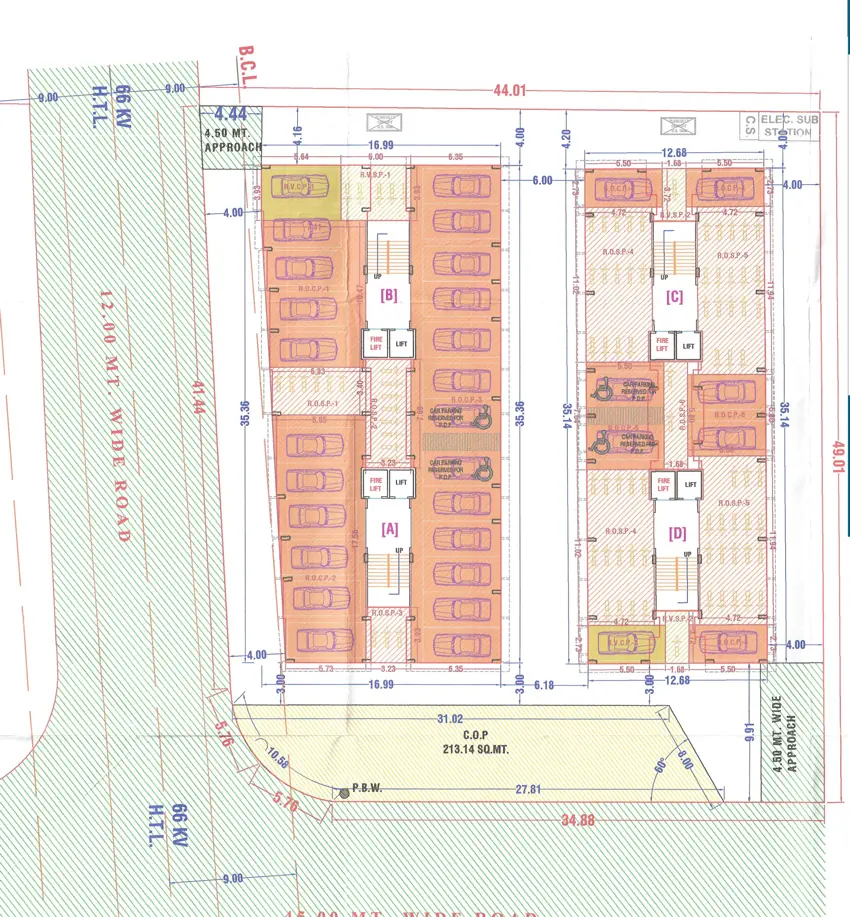 Master Plan of Rudra Residency in Dindoli, Surat - Image 432073