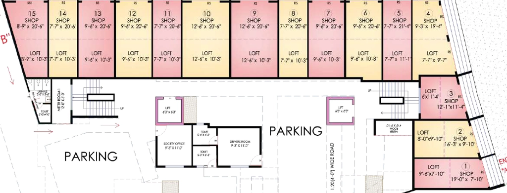Floor Plan of Commercial Swastik Mangal in Kamatwade, Nashik - Image 432094