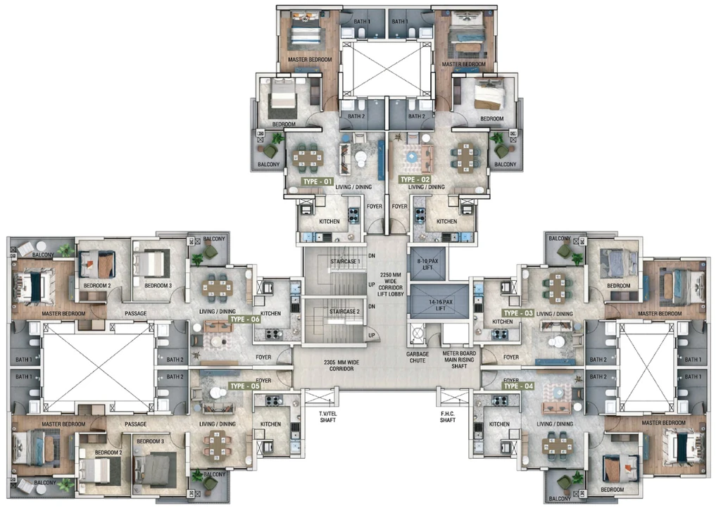 Floor Plan of SIS Florida in OMR, Chennai - Image 432170