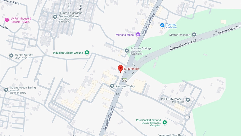 Location of SIS Florida in OMR, Chennai - Image 432169