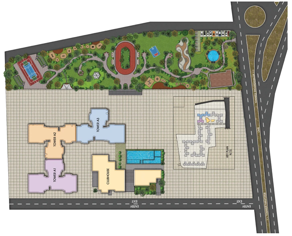 Master Plan of SIS Florida in OMR, Chennai - Image 432171