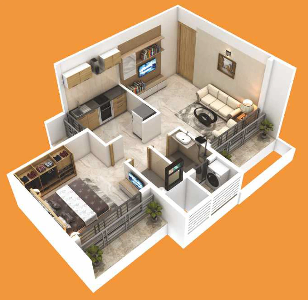 1 BHK Flat in Hari Sakha in Dronagiri, Navi Mumbai - Image 929968