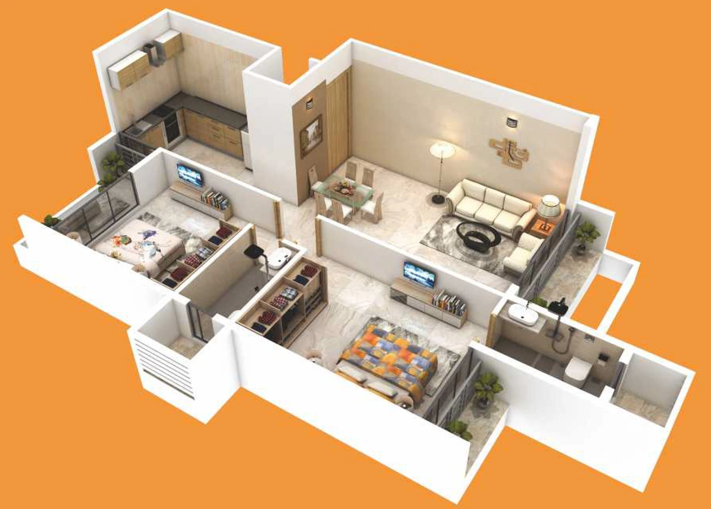 2 BHK Flat in Hari Sakha in Dronagiri, Navi Mumbai - Image 929969